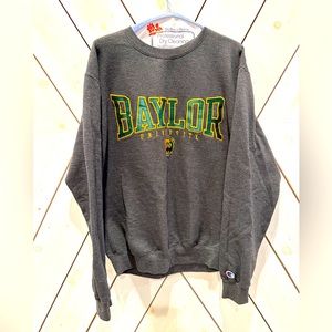 Baylor University - crew next champion gray pullover size Med.